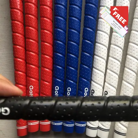 ฟรีเทป 10/13ps Tour Wrap กอล์ฟพัตเตอร์ Grip ผู้ชายเลือกวัสดุ TPE มาตรฐานขนาดกลาง Golf Club Grip เหล็กและไม้ Golf Grip Kit