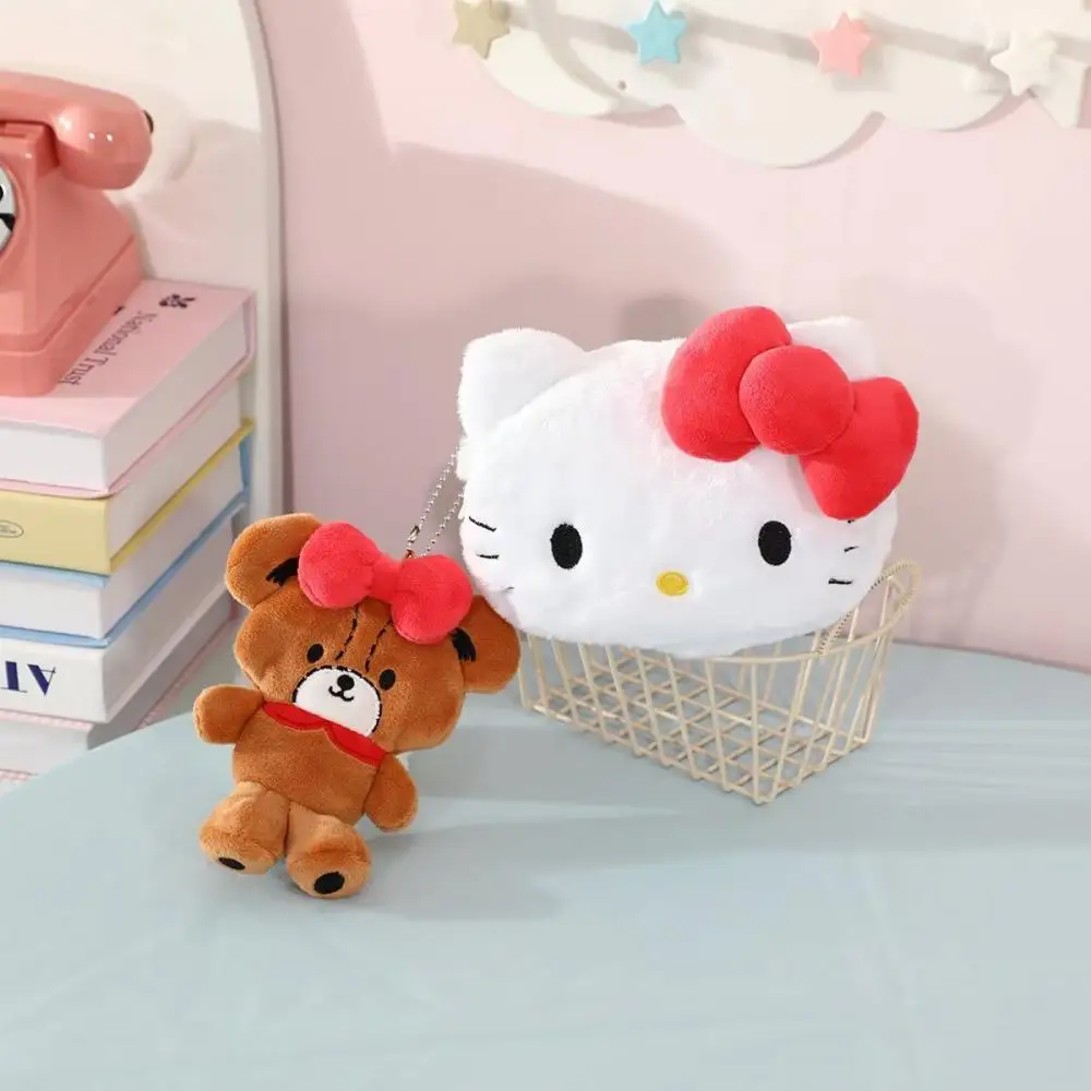 Kawaii Sanrio Anime Hobby My Melody Kuromi Hello Kitty Cartoon Pluszowa kosmetyczka Przenośny portfel na monety Prezent urodzinowy