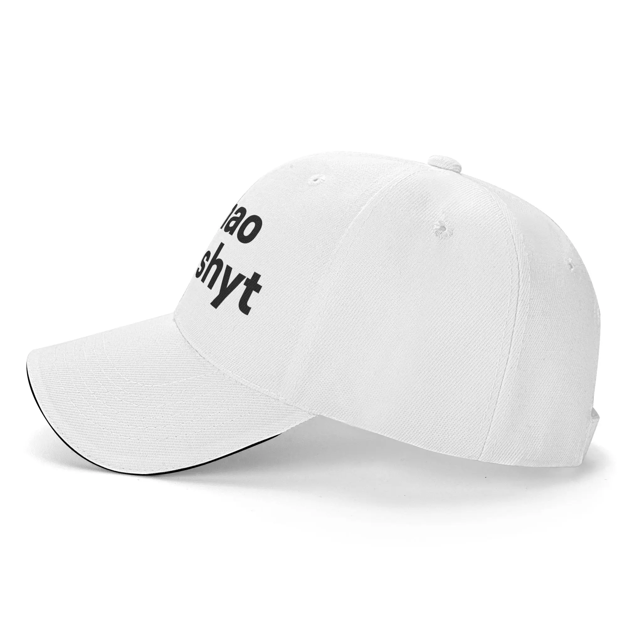 NI HAO FINE SHYT  Hot Girl Humor  Sandwich Hat Adult ,Hip-Hop,Baseball Cap  Hats Adjustable Polyester Racing Cap