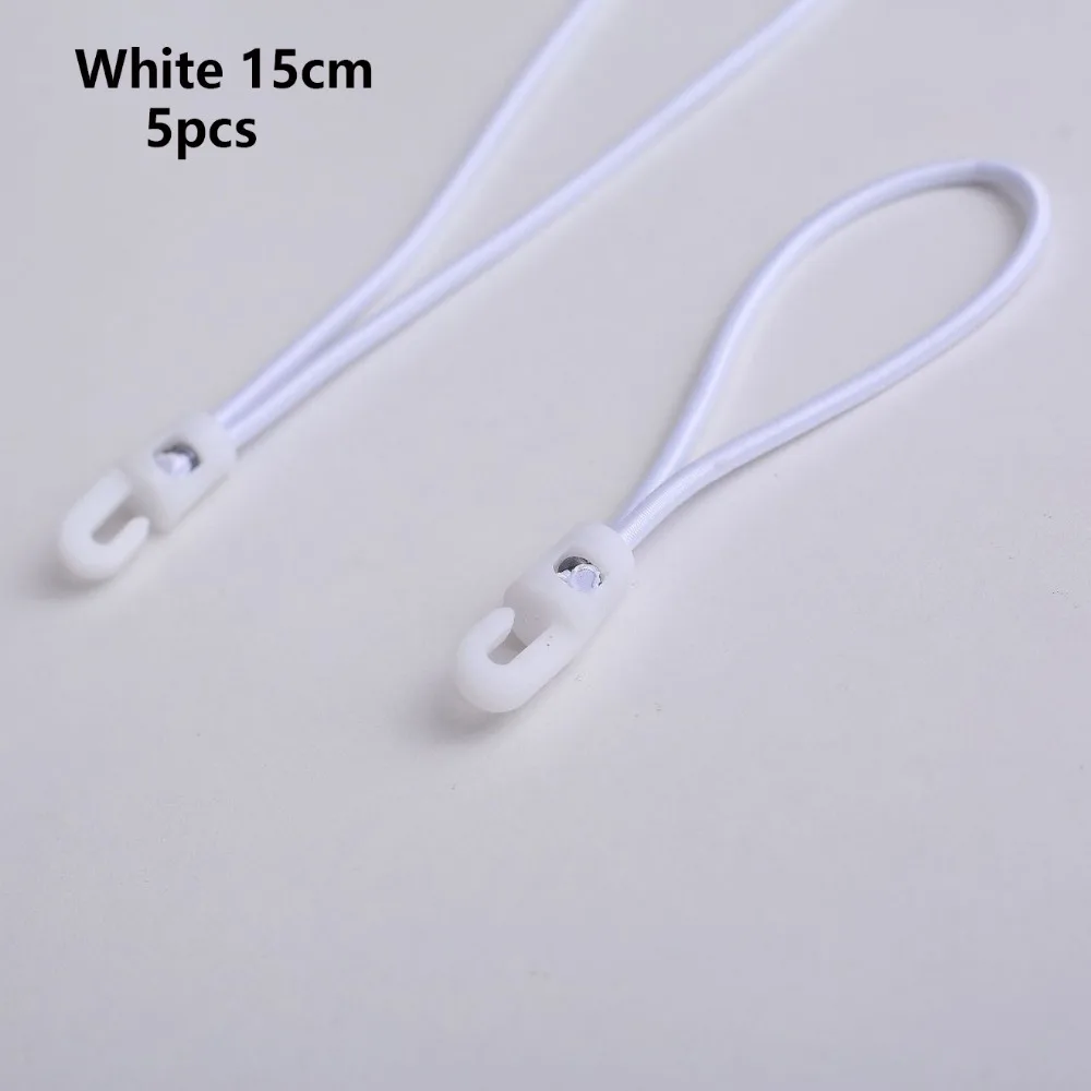 5pcs New Diameter 4mm Elastic Luggage Rope Mini 10/15/25cm Luggage Elastic Rope 4 Colors Multi Functional Camping Car Tether