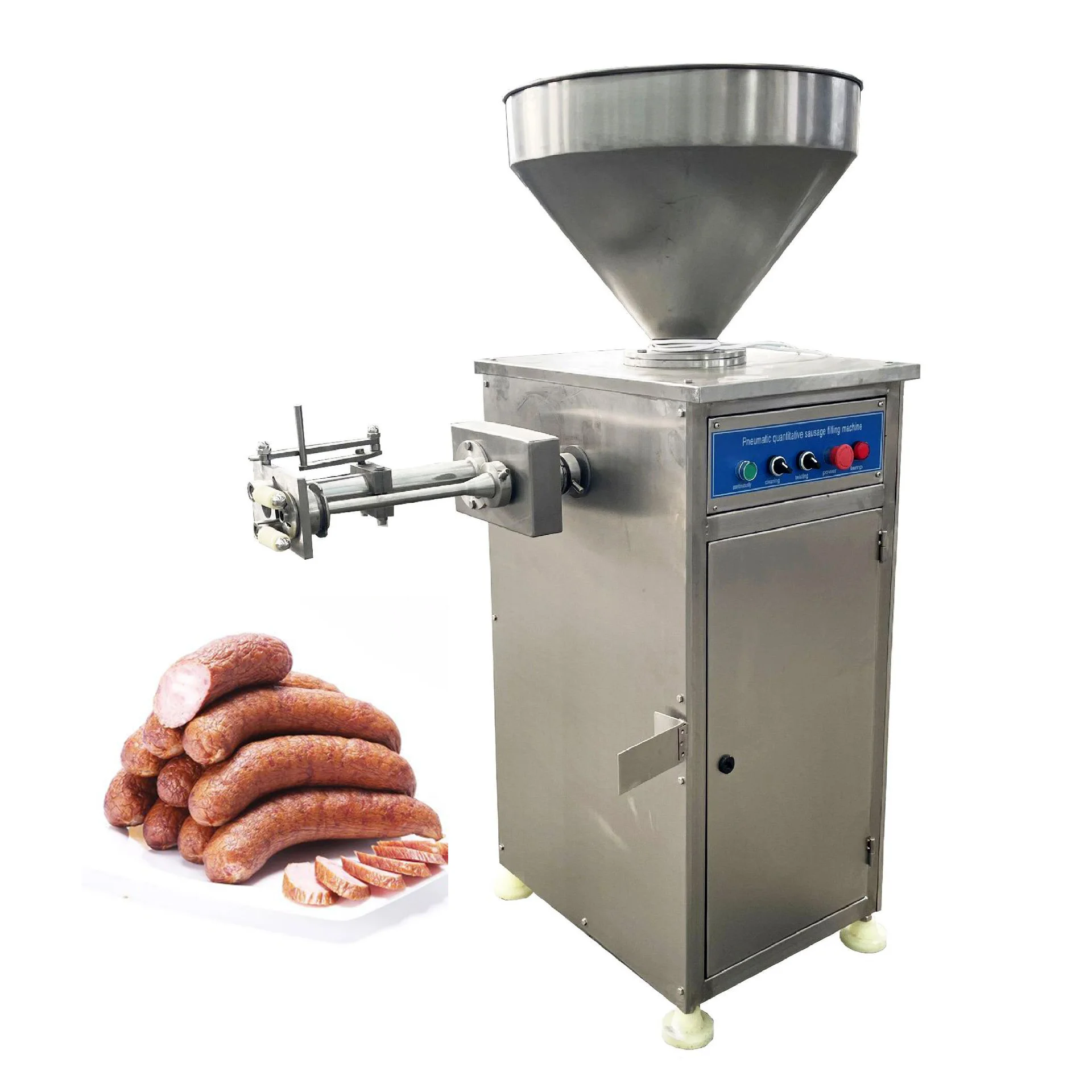 

Hydraulic Pneumatic Sausage Enema Machine Sausage Maker Twister Making Machine Pork Chicken Vacuum Sausage Stuffer
