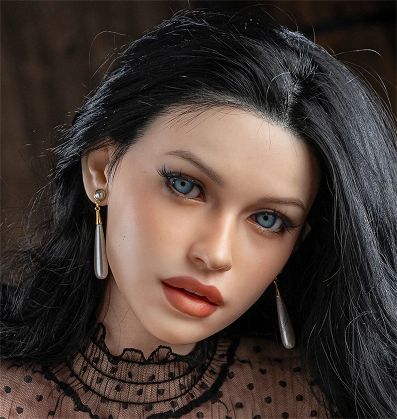 IrontechTop Quality ROS Natural Skin Style a Silicone Sex Doll Head R12 Mouth