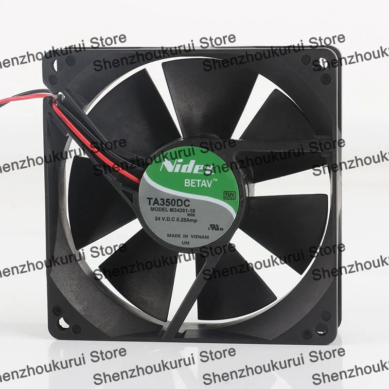 Two-wire M34261-16 New Nidec 5V 12V 48V DC24V 0.28A AC EC 9025 90X90X25MM 9CM Inverter Double ball bearing chassis cooling fan