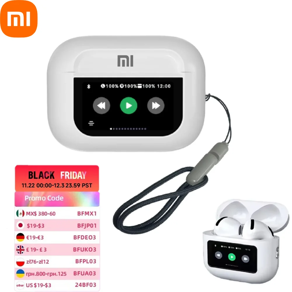 Xiaomi A10 Pro Earbuds with Touch Screen Control Bluetooth 5.4 Hybrid Noise Cancelling Headphone for ENC Mic Clear Call