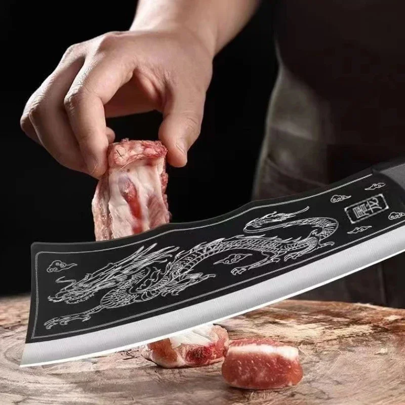 Stainless Steel Kitchen Butcher Meat Cleaver Knife Hand Forged Slicing Cooking Knives Bone Fish Chopping Knife Kitchen Slicing