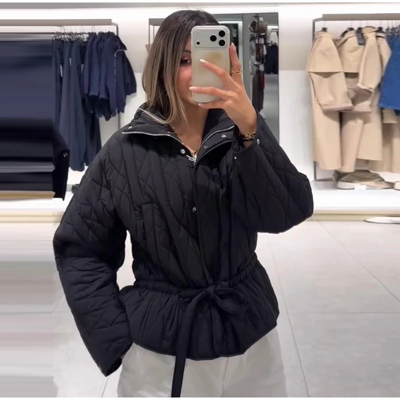 Upgraded Thick Wrap Front Tie Padded Jacket Kimono Style Collar Long Sleeve Loose Warm Daily Women Coat 2026 Winter Cotton Coats 49 S34ffc19a35b84c10a5b790d7a7a98ec0F