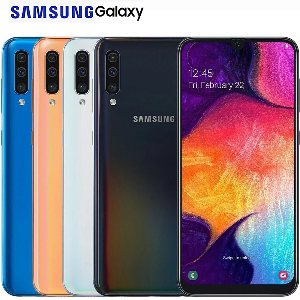 

Восстановленный смартфон Samsung Galaxy A50 5G A505U, Android, 6.4 дюйма, 4000 мАч, 25 МП, NFC, версия для США, сканер отпечатков пальцев, распознавание лица, 1 SIM/1 eSIM