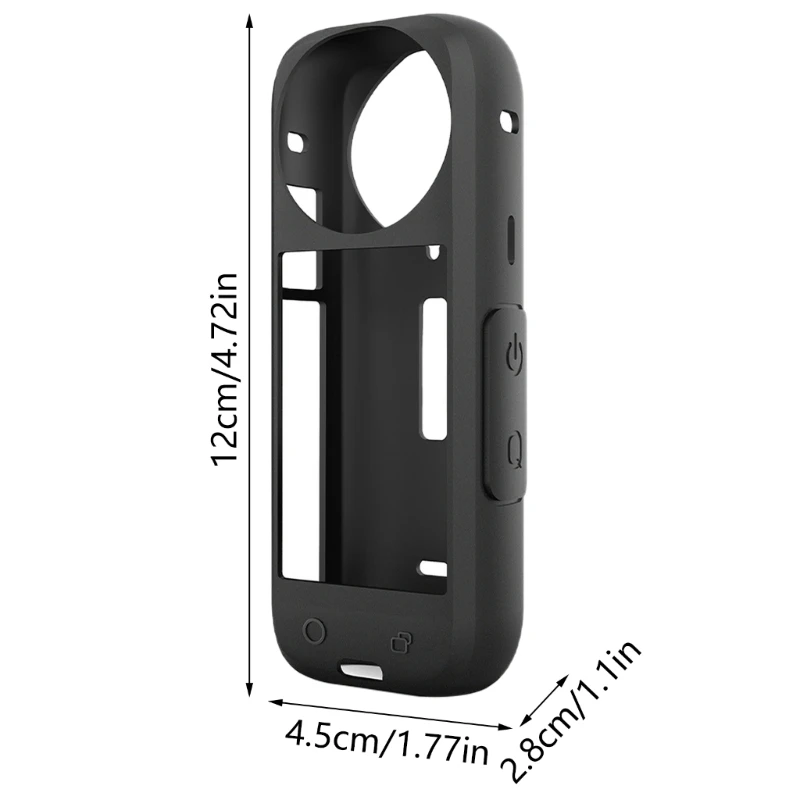 Protector silicona Fit para cámara acción Insta 360X4 con tapas lente