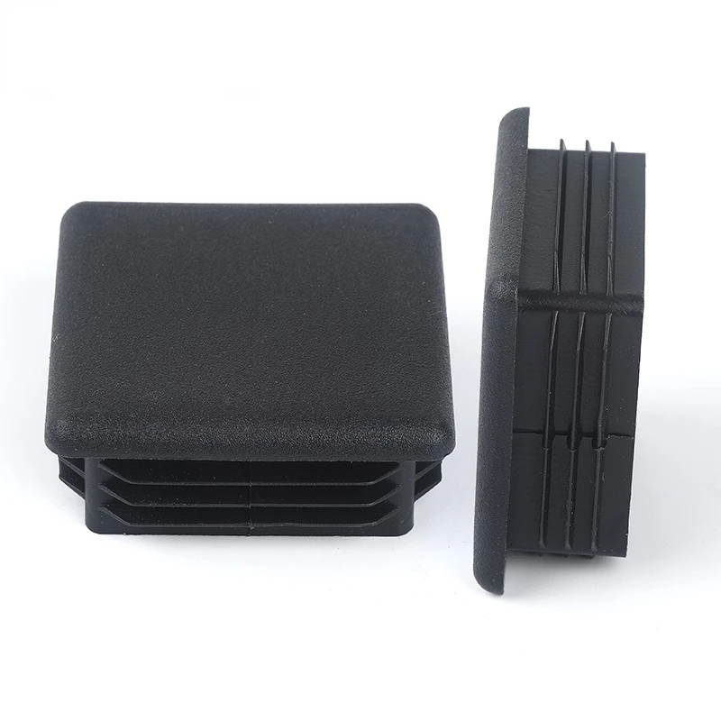 Plastic Square Table Foot Cover Black Pipe Plug Hole Cover Table Foot Anti Slip Foot Pad Furniture Foot Square Hole Plug