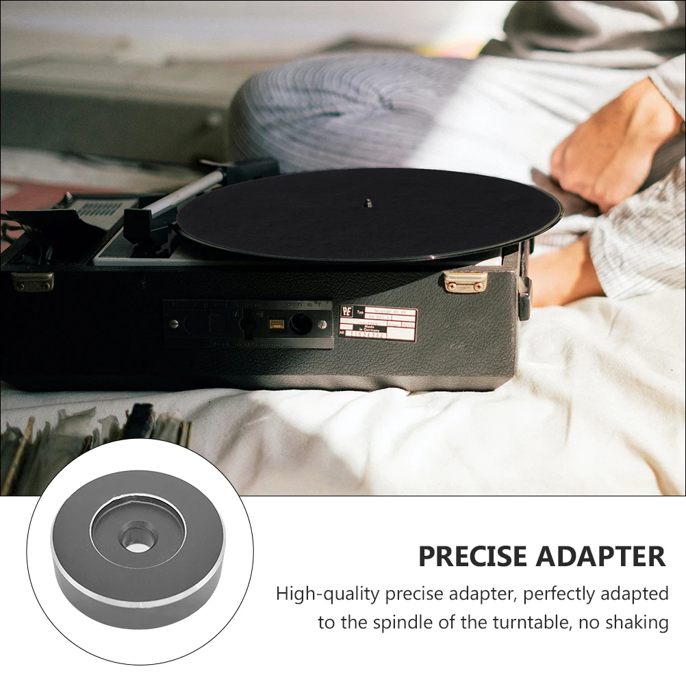 

Vinyl Record Adapter 7 Inch Turntable 45 Metal Accessory Lightweight Aluminum Alloy Stabilizer For Home Dj Use Compact