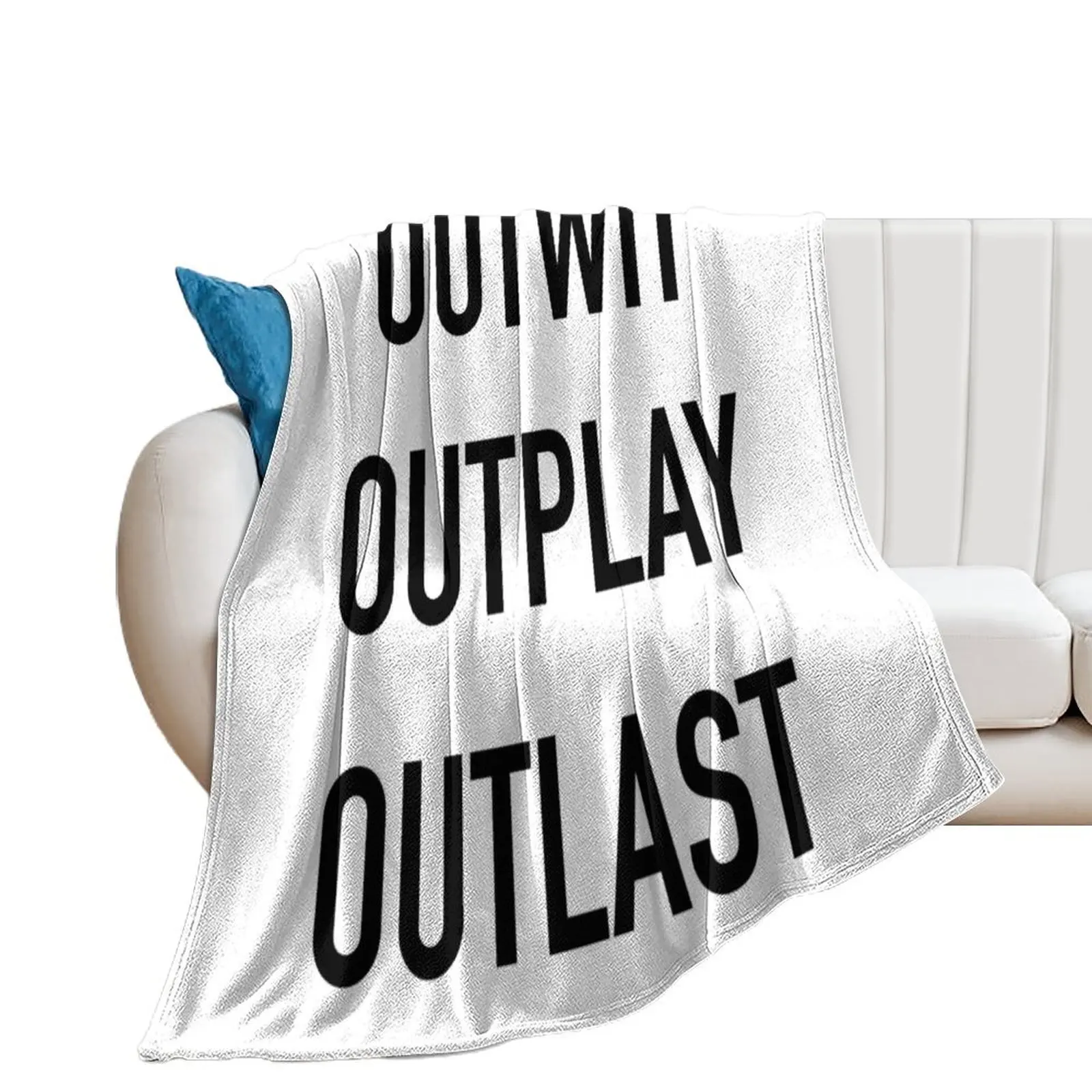 Survivor Outwit Outplay Outlast Throw Blanket Cute Plaid Blankets For Baby Blankets