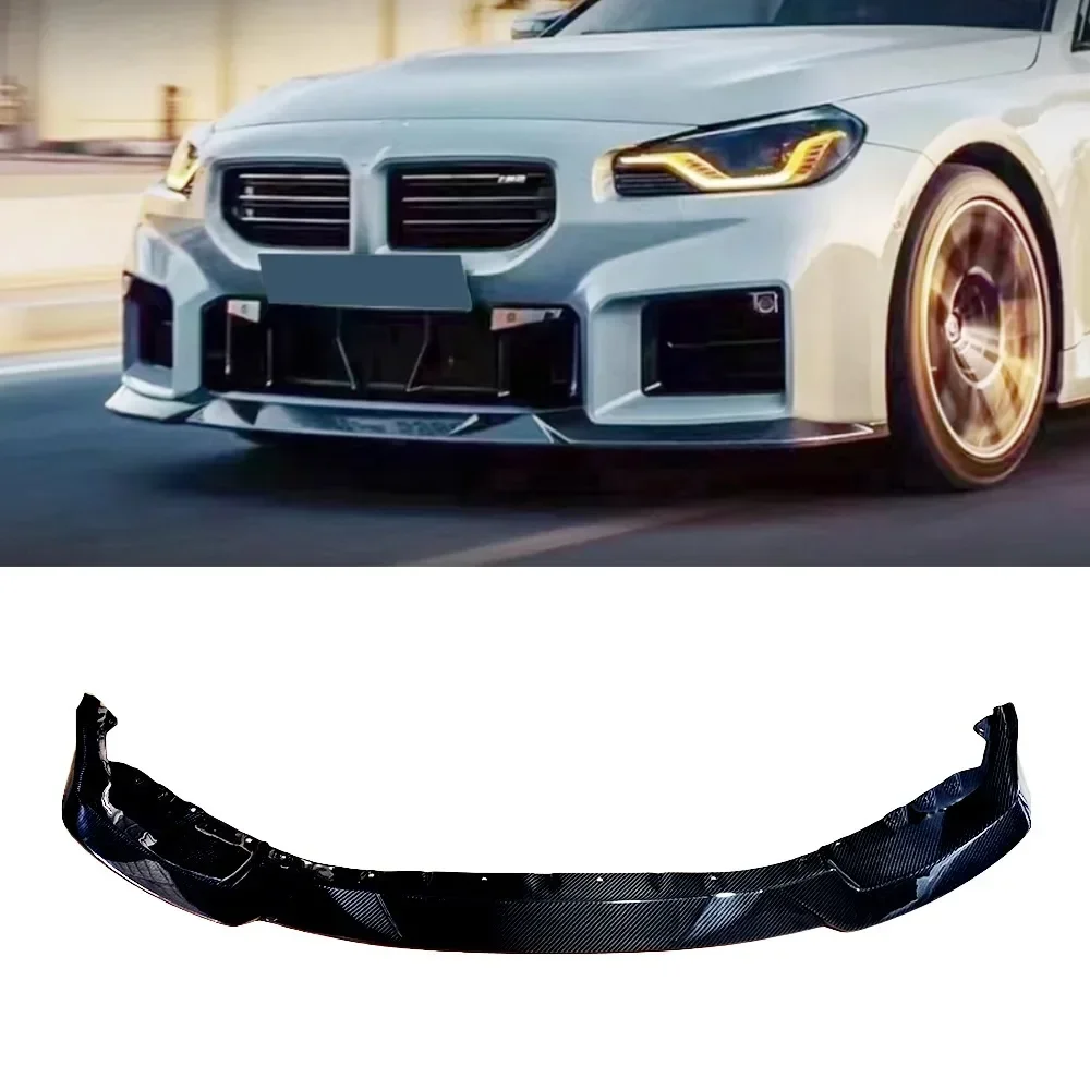 

For BMW M2 G87 2023+ Modified Dry Carbon Fiber R44 Style Front Chin Front Lip Front Shovel Spoiler Body Kits trim Accessories