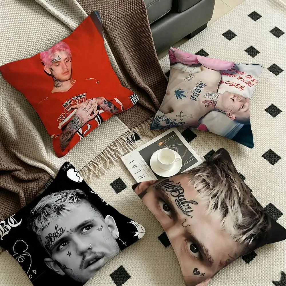 Singer L-Lil-Peepes Office Cushion Pillowcase Car Cushion Cover45X45CM Lumbar Pillowcase Sofa Pillowcover
