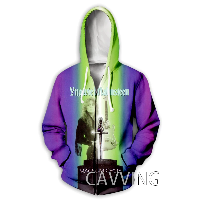 New Fashion 3D Print  Yngwie-Malmsteen  Zipper Hoodies Zip Up Hooded Sweatshirts Harajuku Hoodie Hip Hop  Hoodies Sweatshirts