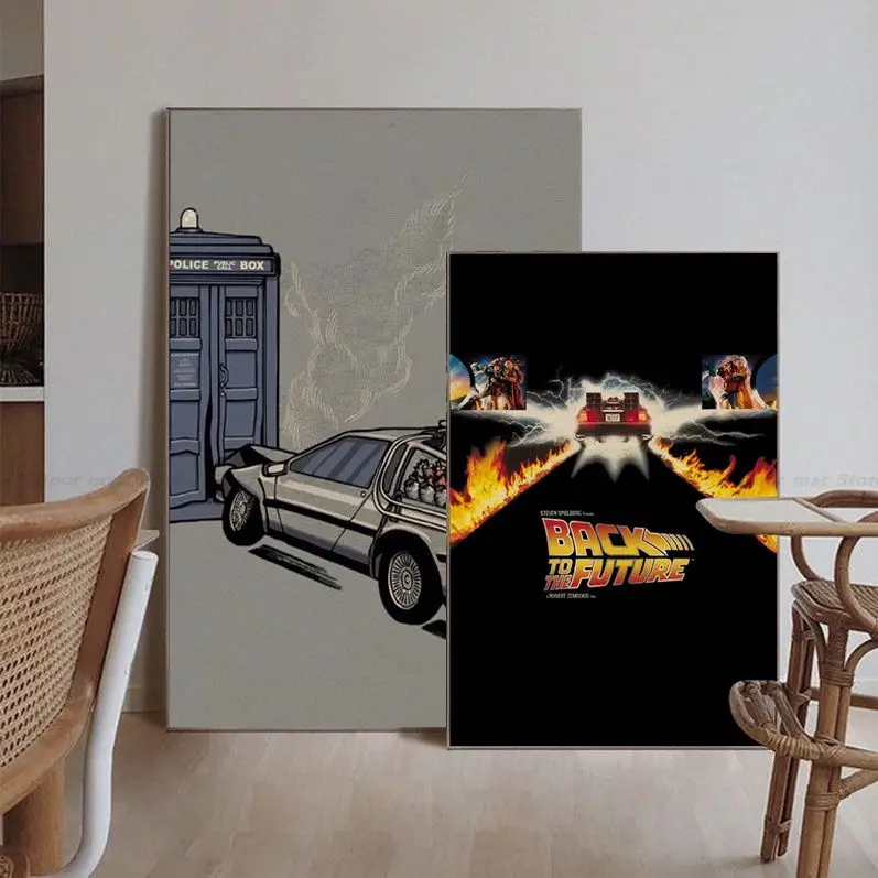 BACK TO FUTURE Classic Movie Posters Vintage Room Home Bar Cafe Decor Wall Decor