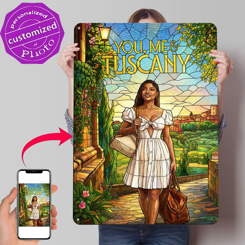 You Me and Tuscany Movie Tin Poster Customized Wall Art Retro Vintage Metal Signs for Fans Room Home Decorations Wand Deko Decor