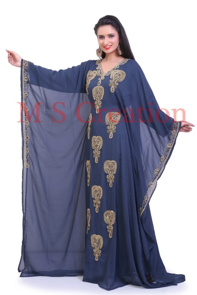 

WOMEN LONG DRESS DUBAI ARABIAN MOROCCAN KAFTANS ABAYA FARASHA DRESS FANCY LONG GOWN