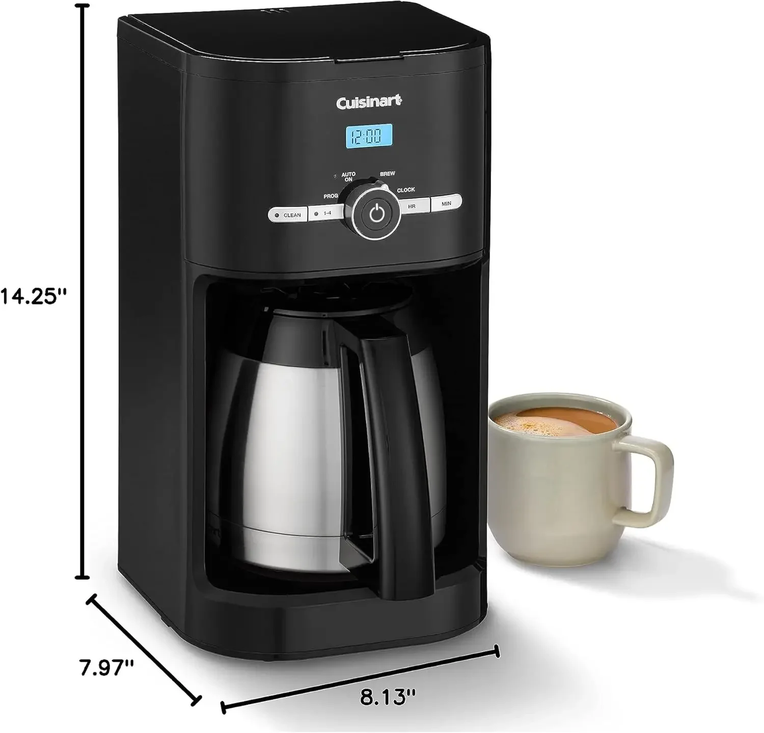 FirmHome Store10-Cup Thermal Classic™ Coffeemaker, Black With Thermal, 10-Cup, Programmable, DCC-1170BKNAS