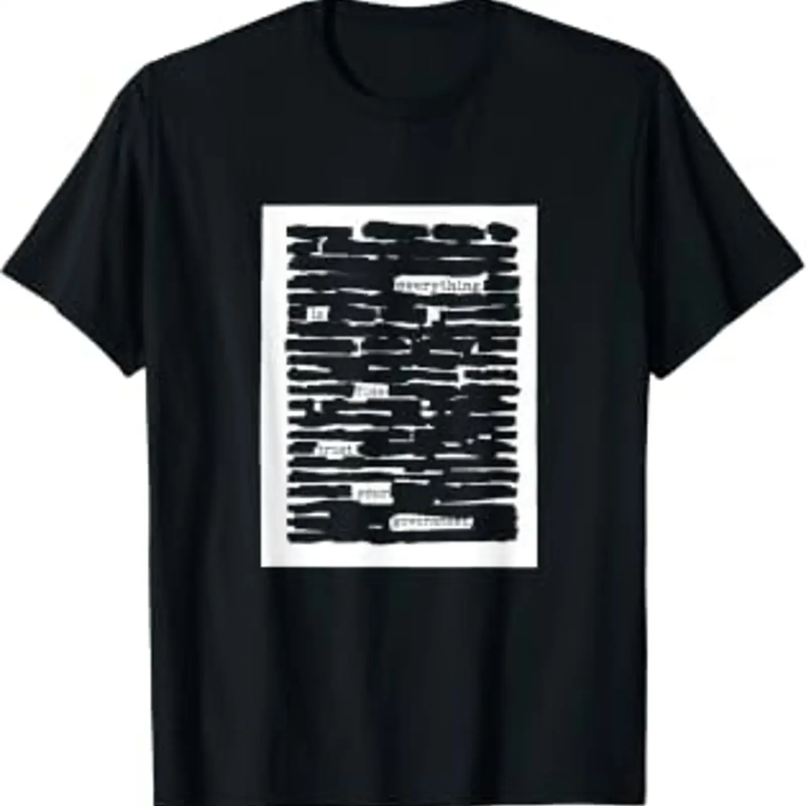 Everything is Fine Trust Your Goverment Zensur Ironie Satire T Shirt vintage Washed homme designer clothes Unisex Versatile