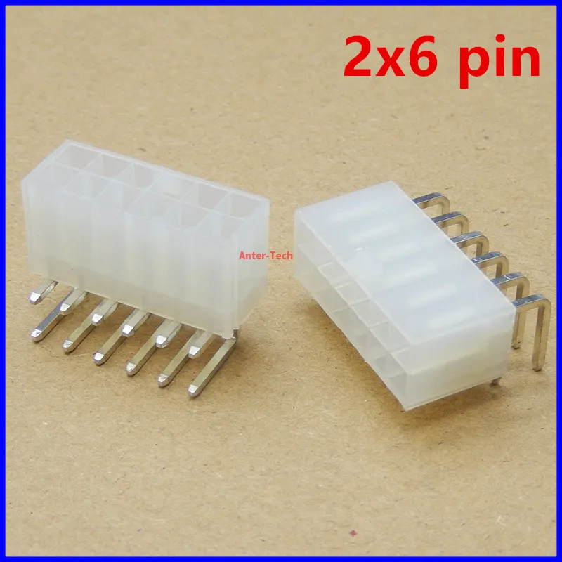 10PCS 5569 4.2mm right angle female socket power wire  PCB connector 12Pin  2x6 2*6 for 5557 plug pc/car/computer