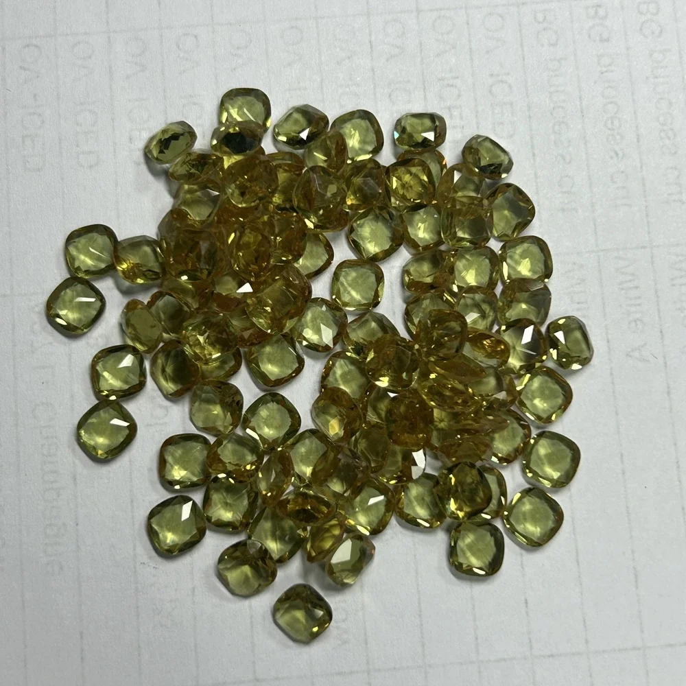 100 Pieces 1 Bag Color Change Stone Pearl Oval Cushion Octagon Shape Diaspore Zultanite Glass Loose Gemstone
