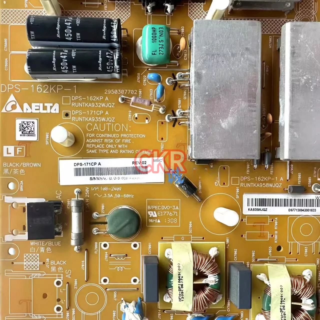 Original for Sharp LCD-70LX840A Power Board RUNTKA935WJQZ DPS-171CP A Original Disassembly Machine