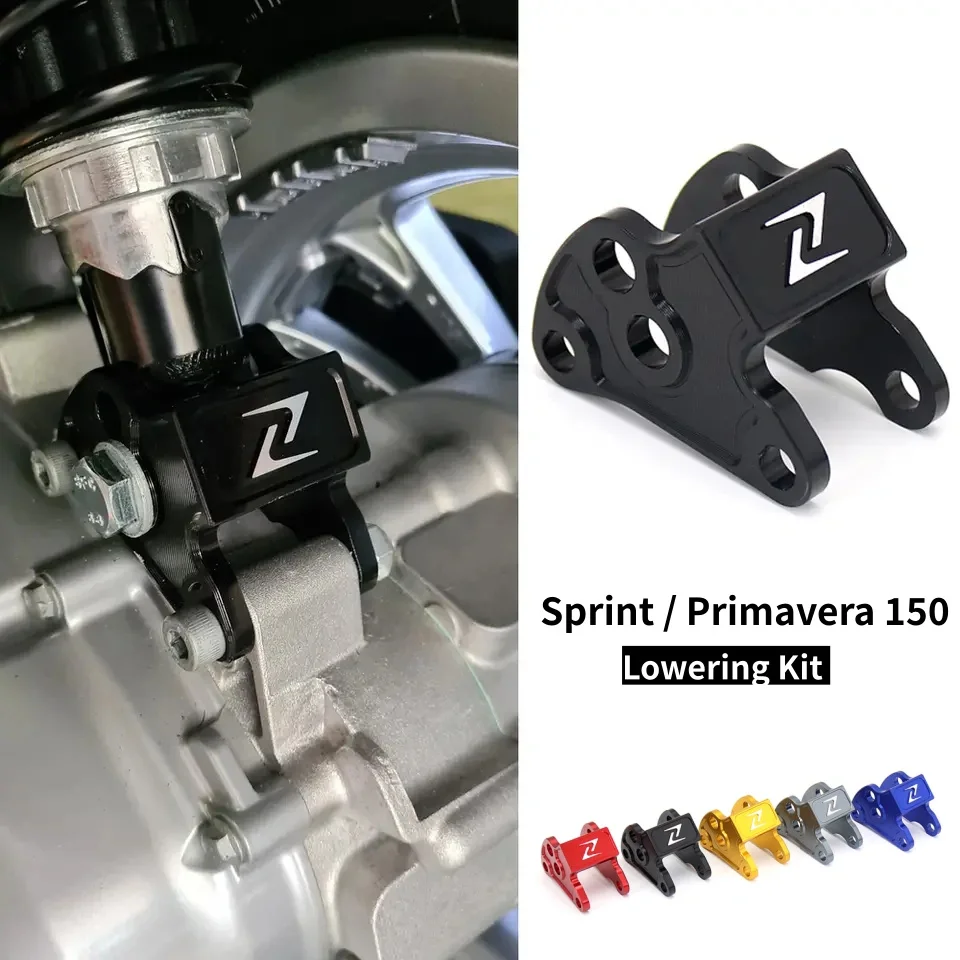 Motorrad-Zubehör CNC-Aluminium-Kit zur Tieferlegung des Beifahrersitzes für Vespa Primavera 150 Sprint 150