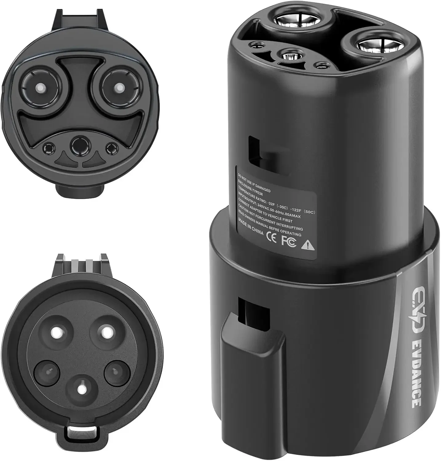 

SAE J1772 Charging Adapter for Tesla Model 3 Y S X only J1772 to Tesla Max 80 Amh 240V AC Compatible fast Charger Black Type 1