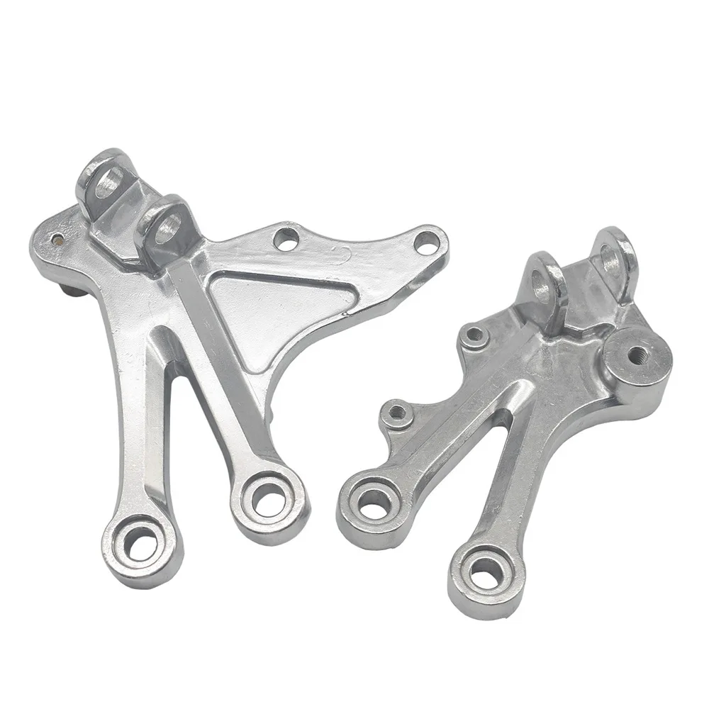 Motorcycle Front Footrest Foot Pegs Bracket Set For Kawasaki Ninja ZX-10R 2004 2005 ZX 10R 04 05 ZX10R