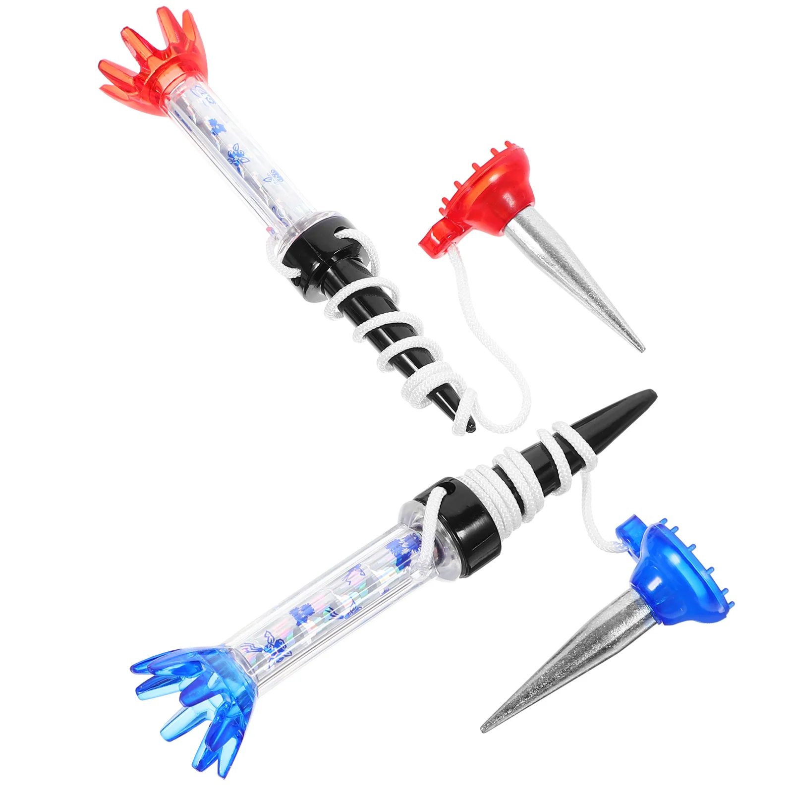 2개입 골프 티 전문가용 유연하고 실용적인 골프 티 스탠드 내구성 있는 골프 공 홀더 훈련 연습용