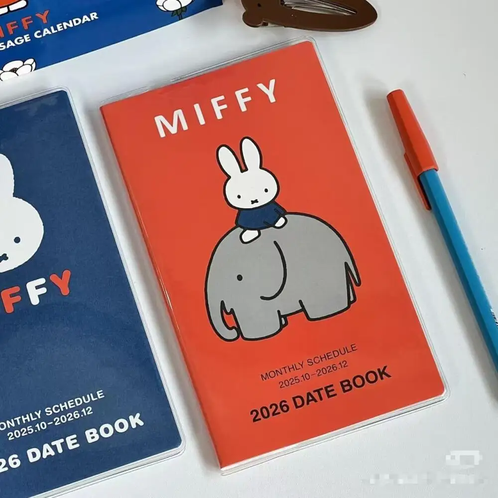 ميفي 2026 جدول كتاب لطيف دفتر المحمولة تسجيل الدخول وختم كتاب كتيب دفتر صغير #3