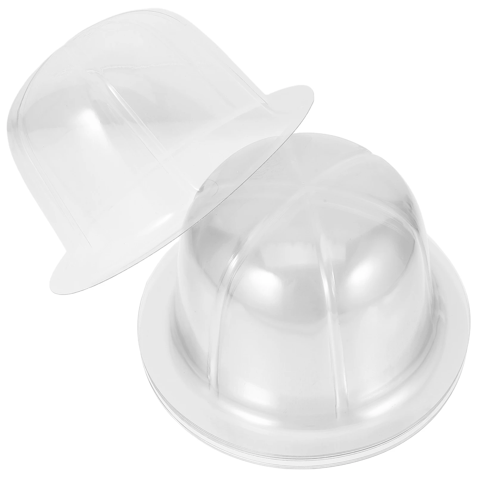 

10 Pcs Hat Support Dome Transparent Tray Travel Display Plastic Clear Stand for