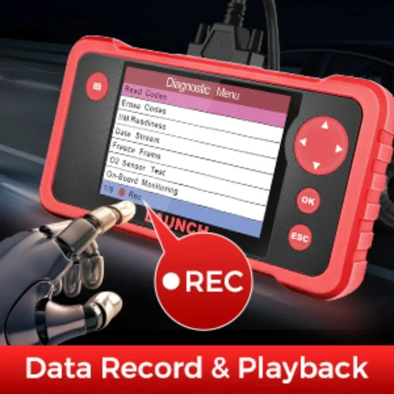 Multilingual configuration of 123/123PLUS OBD2 automobile fault code reading card detector