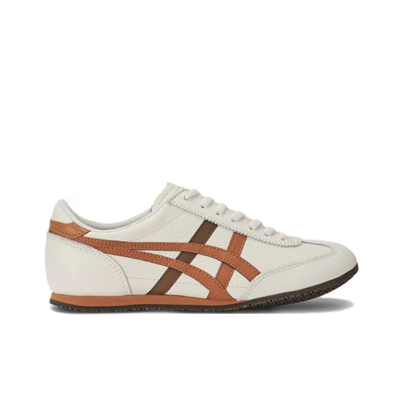 Onitsuka Tiger MACHU RACER Unisex White/Orange Low-Top Sneakers–Minimalist Style, Non-Slip Grip&Durable Versatility 1183B770-109