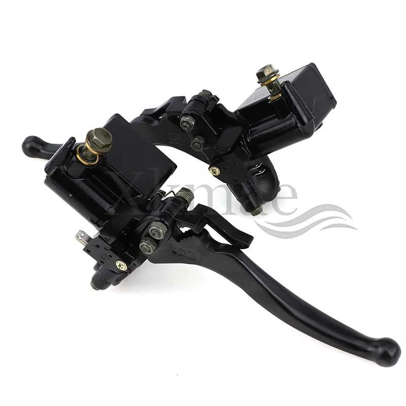 For 150-250cc GY6 ATV Quad Bike Parts 22mm Left /Right Front Master Cylinder Handlebar Hydraulic Brake Lever With Parking Brake