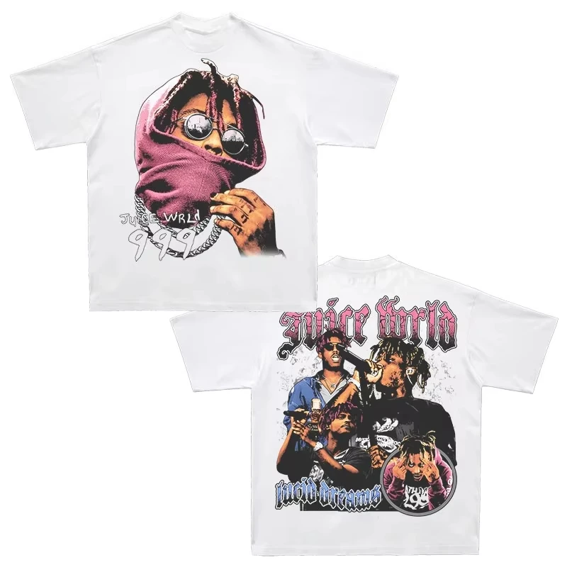 2026 Vintage Hip‑Hop Portrait Graphic T‑Shirt,Y2K Streetwear,Oversized Crew Neck Casual Family Matching Tee for Kids and Adults
