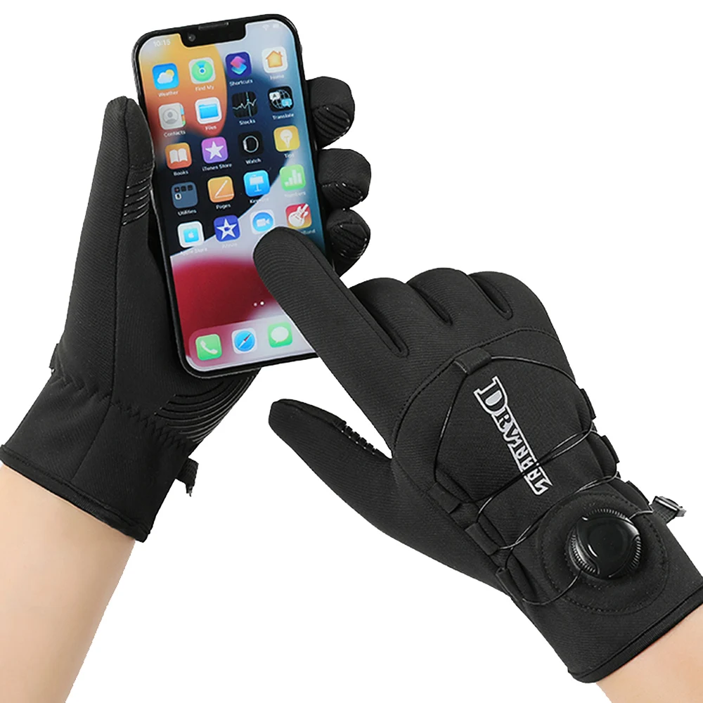 Winter Waterproof Cycling Gloves Outdoor Sports Running Motorcycle Ski Touch Screen Gloves Non-slip Warm Full Fingers Gloves