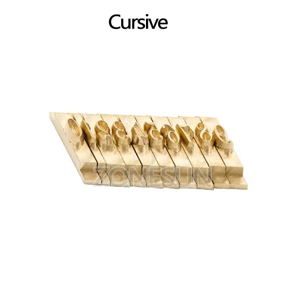 ZONESUN Foliedruk Letter Beweegbare Messing Mal Aangepast Logo Alfabet Symbool Druk Stempel Verlangen Gereedschap Branding Ijzer Leer