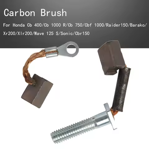 Carbon Brush Set For Honda Cb 400/Cb 1000 R/Cb 750/Cbf 1000/Raider150/Barako/Xr200/Xlr200/Wave 125 S/Sonic/Cbr150