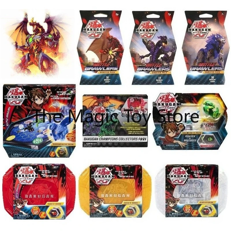 Original BAKUGAN Battle Planet Star Domain Conquest Battle Arena Card Booster Pack Storage Box Figurine – Um Ótimo Presente