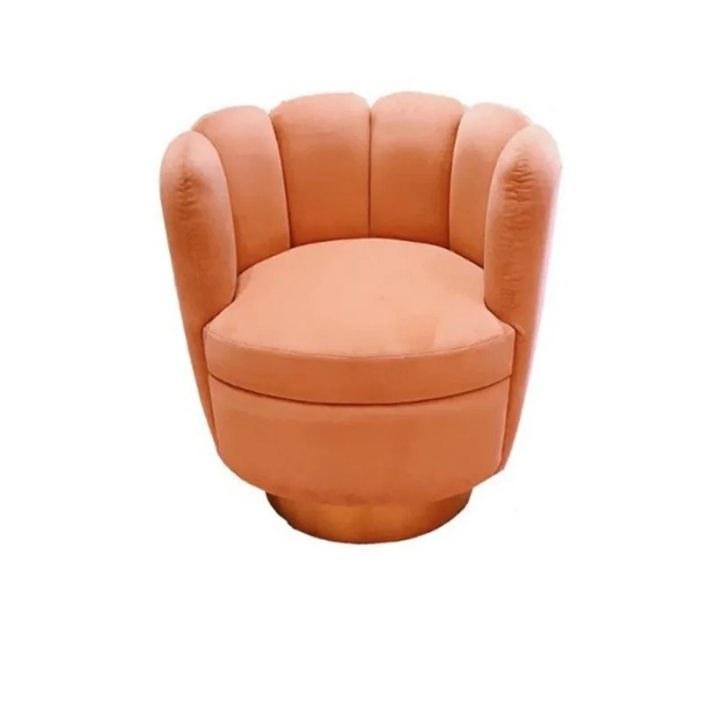 Light luxury single sofa chair, modern simple modern fabric bedroom balcony small apartment soft bag sofa