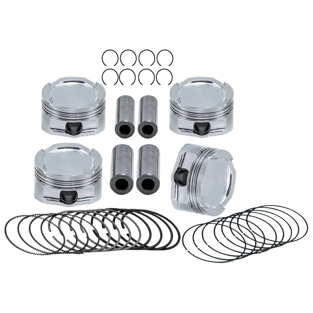 MaXpeedingrods 4x Pistons & Rings Kits for Series F20 F22 F23 F33 Compression Ratio 10.2:1