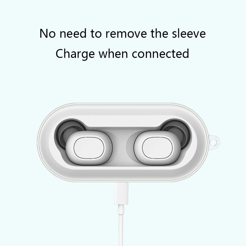 for QCY T1C Protective Cover Headset TPU Transparent Soft for Shell