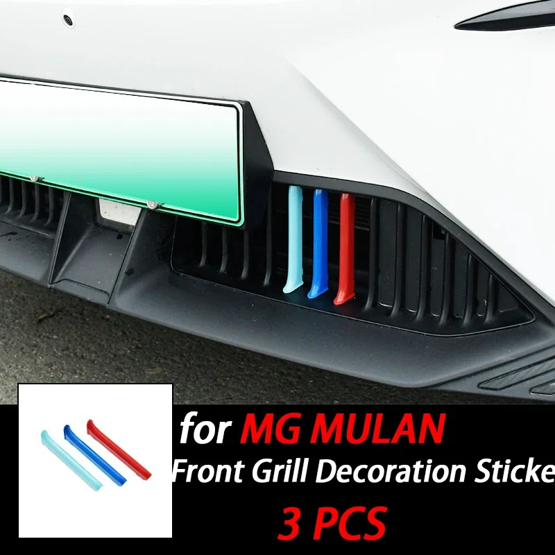 Car Front Grill Decoration Sticker Grille Color Trim for MG MG4 MULAN Exterior Accessories 2022 2023 2024