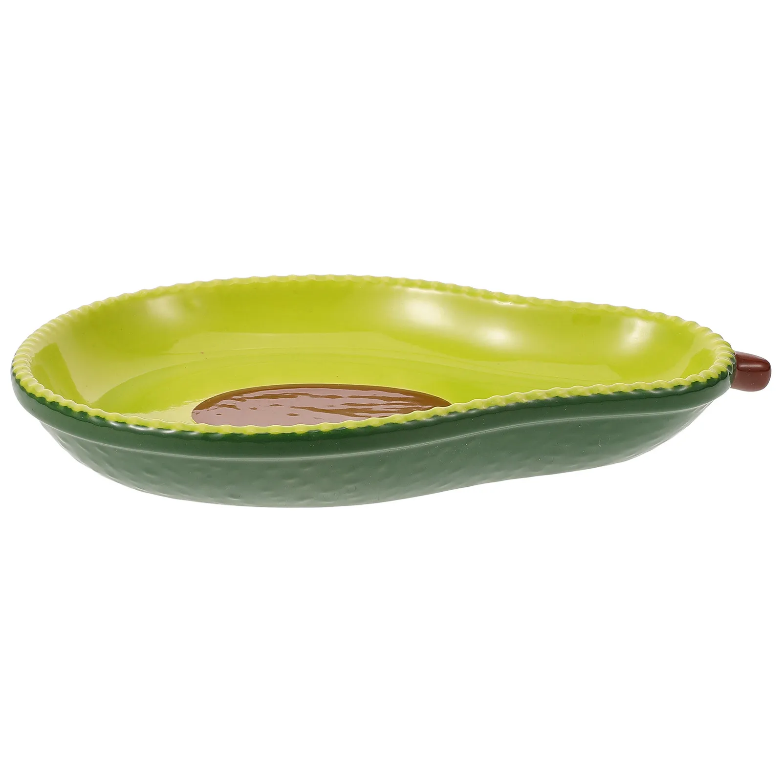 Ceramic Avocado Plate Multipurpose Food Serving Dish for Fruits Salads Desserts Appetizers Breakfast Dinner Gatherings Home