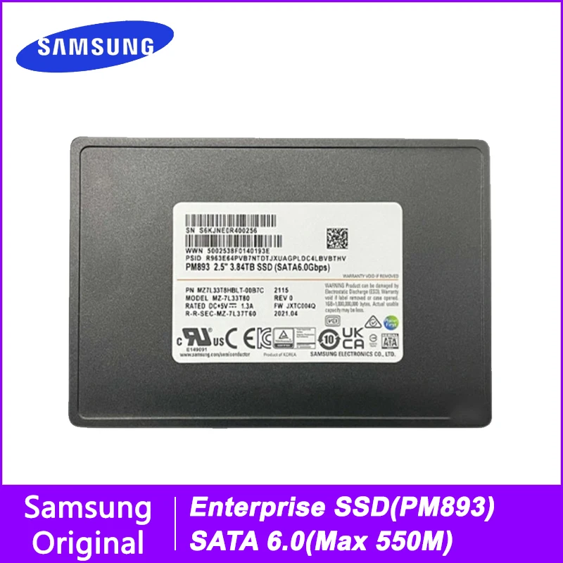 SSD 893 สำหรับเซิร์ฟเวอร์: ประสิทธิภาพสูงสุดกับ SAMSUNG PM893 SATA 6.0 ที่คุณต้องพิจารณา