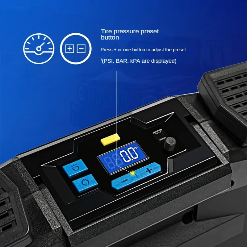 car inflation pump for off-road suv tyres dual-cylinder electric high-pressure pump with high power