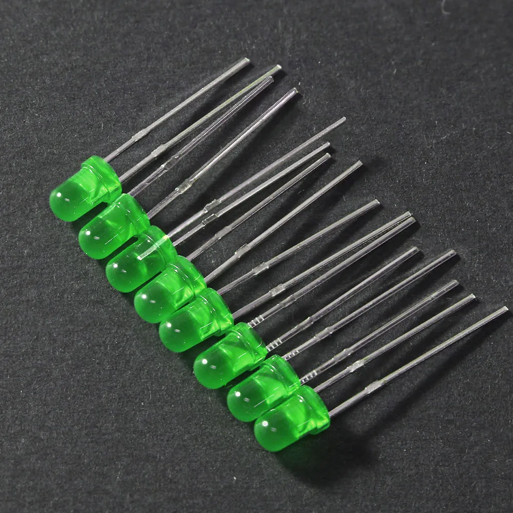 100PCS/Lot LED Diode 3MM Super Bright White Red Yellow Blue Green Led Lights Diodes