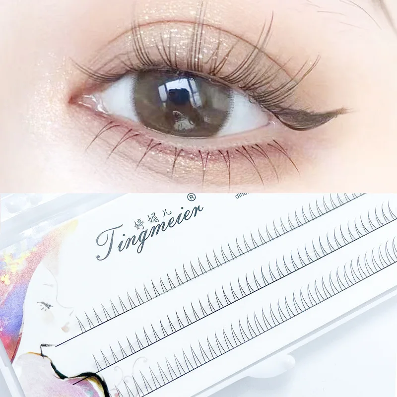 Natural V-shaped Eyelash 5,6,7mm Natural Fairy Lower Eyelash 120 Cluster Individual Eyelashes Bundle Eyelash Extension Wholesale