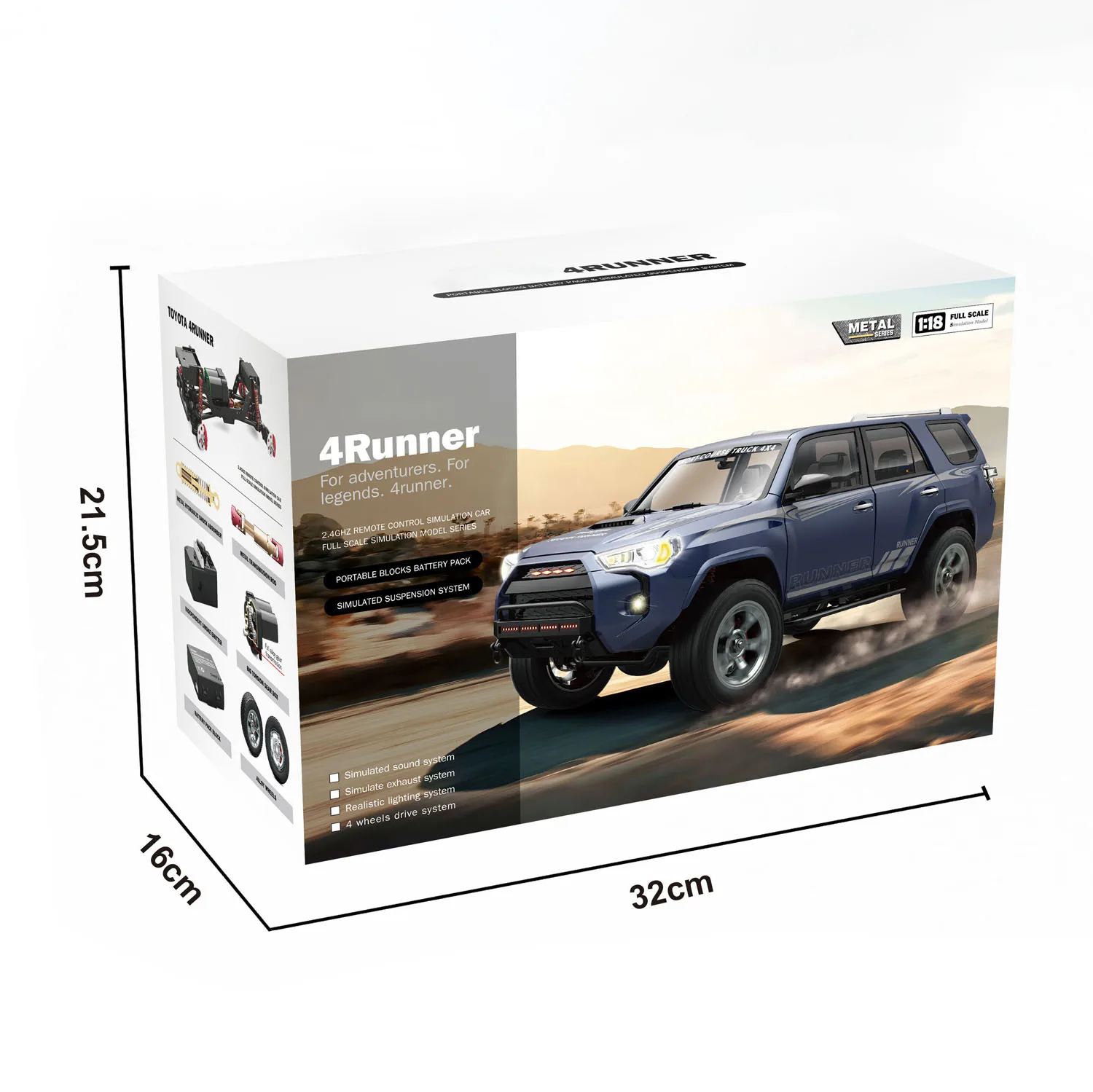 

1/18 11.1 Inches HG RC Off Road Car HG4 209 4WD Remote Control Crawler Cars Model Vehicle Light Sound Smoke Toys for Boys Gift